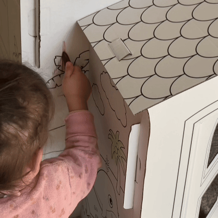 Hayal Gücünü Geliştiren Boyanabilir Oyun Evi